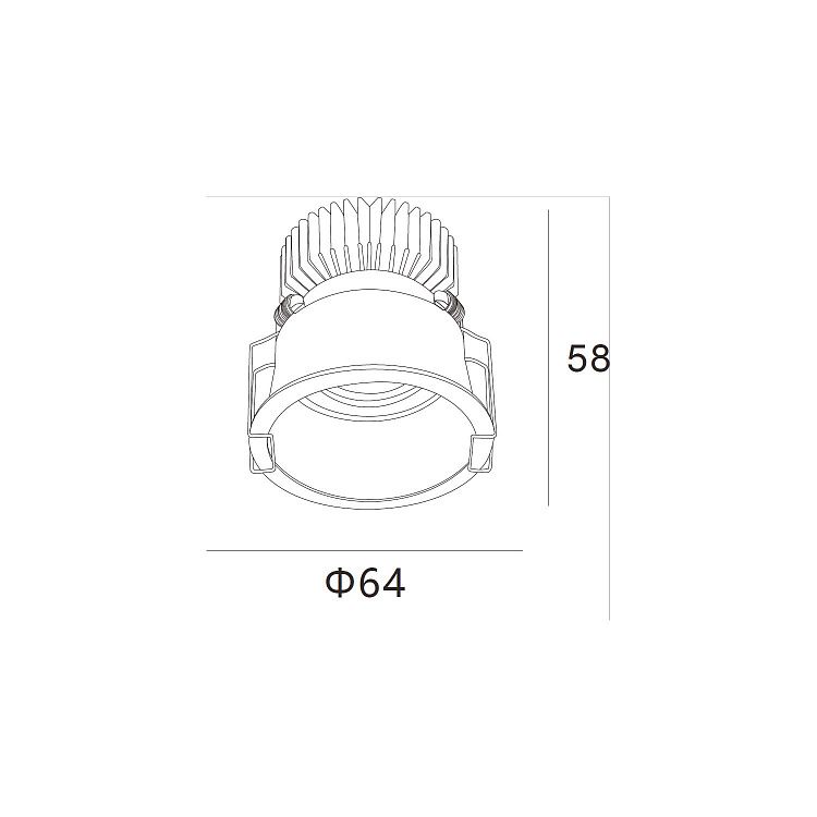 Skarlat RSL74W005-2 7W BK 4000K