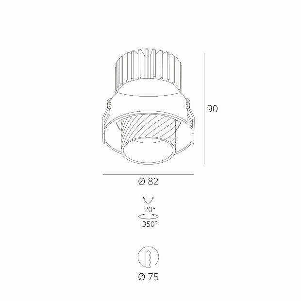 Skarlat RSL74331 10W WH+BK 3000K