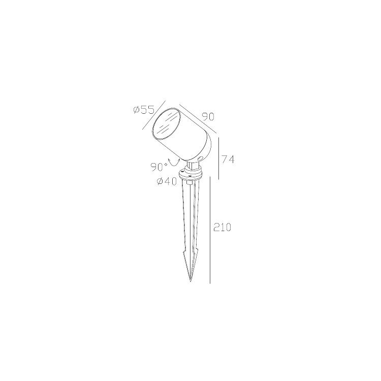 Skarlat ROL72035-C 7W BK 4000K