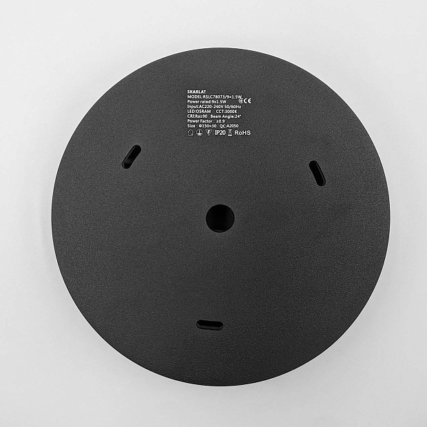 Skarlat RSLC78073 9×1.5W BK 3000K