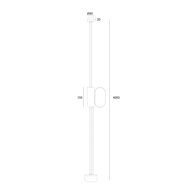 Skarlat  RLL2003 9W WH+BK 4000K