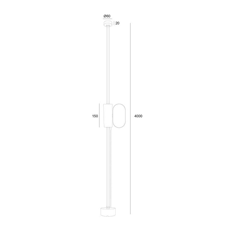 Skarlat  RLL2003 9W WH+BK 4000K