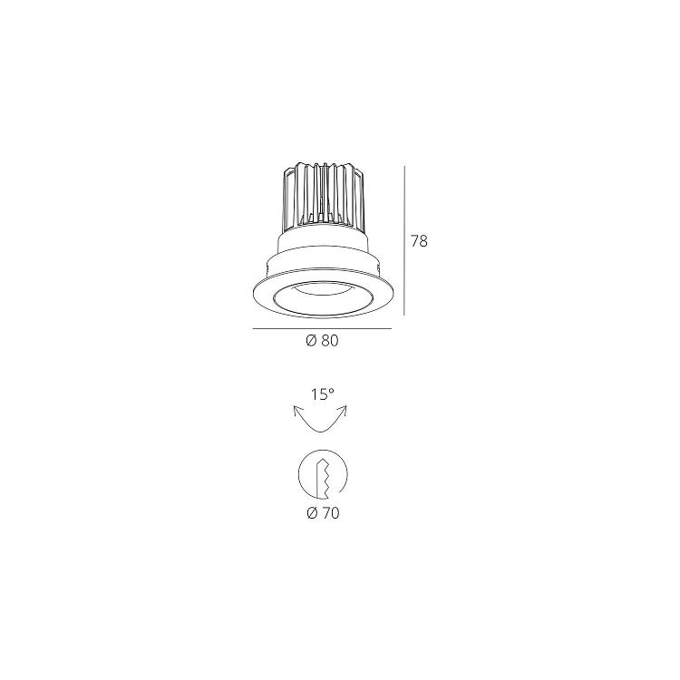 Skarlat RSL7468-2.5 7W WH 3000K