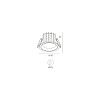 Skarlat RDL73028-3.5 15W BK 3000K-0