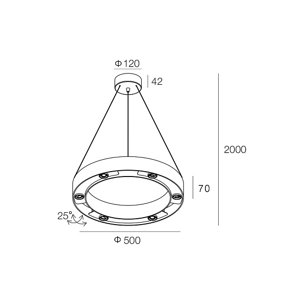 Skarlat  RHL74110 6×3W BK 4000K