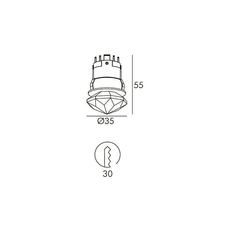 Skarlat RSL74366 3W WH 4000K
