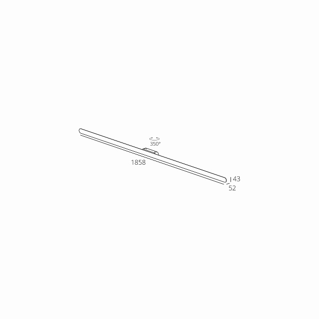 Skarlat  RWLB173 20W BK 3000K