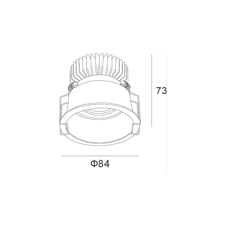 Skarlat RSL74W005-2.5 12W BK 4000K