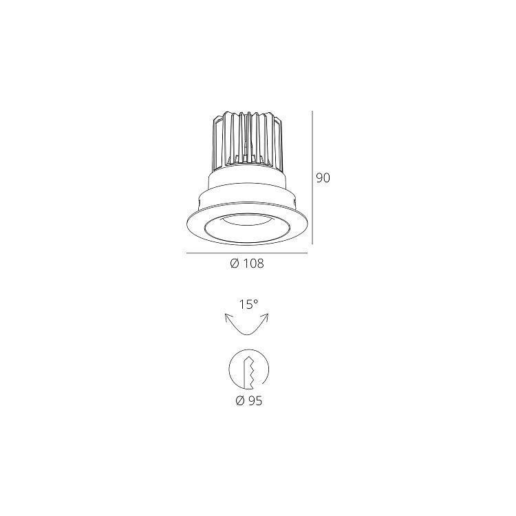 Skarlat RSL7468-3 12W WH 3000K
