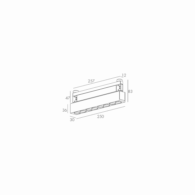 Skarlat RCD-MZ02 8×1.5W BK 3000K