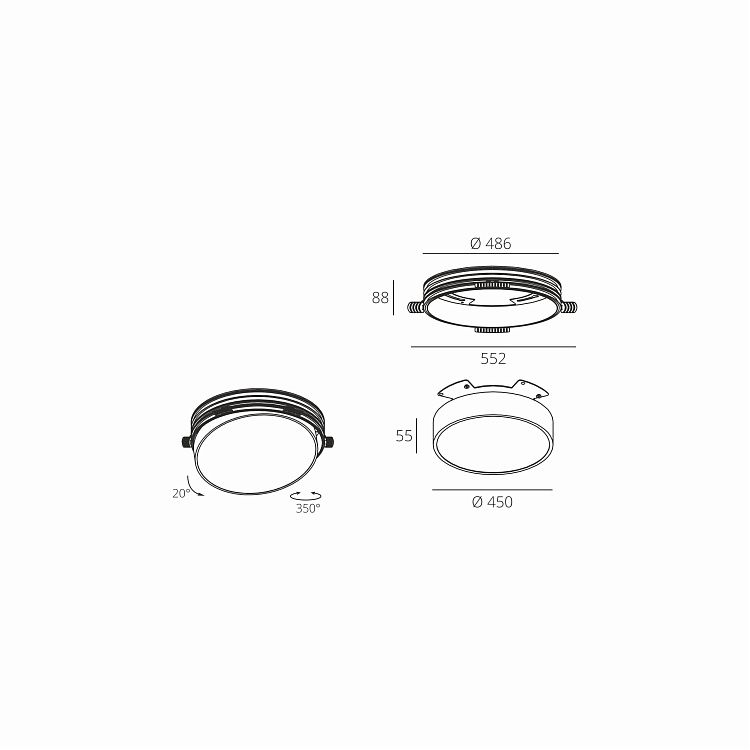Skarlat  RDL73030 40W WH 3000K