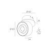 Skarlat  RSL74126 7W WH+BK 3000K-0