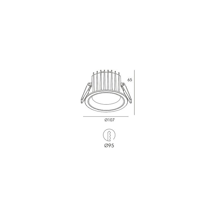 Skarlat RDL73028-3.5 15W WH 4000K