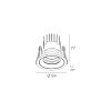 Skarlat  RSL74132 7W WH+BK 4000K-0