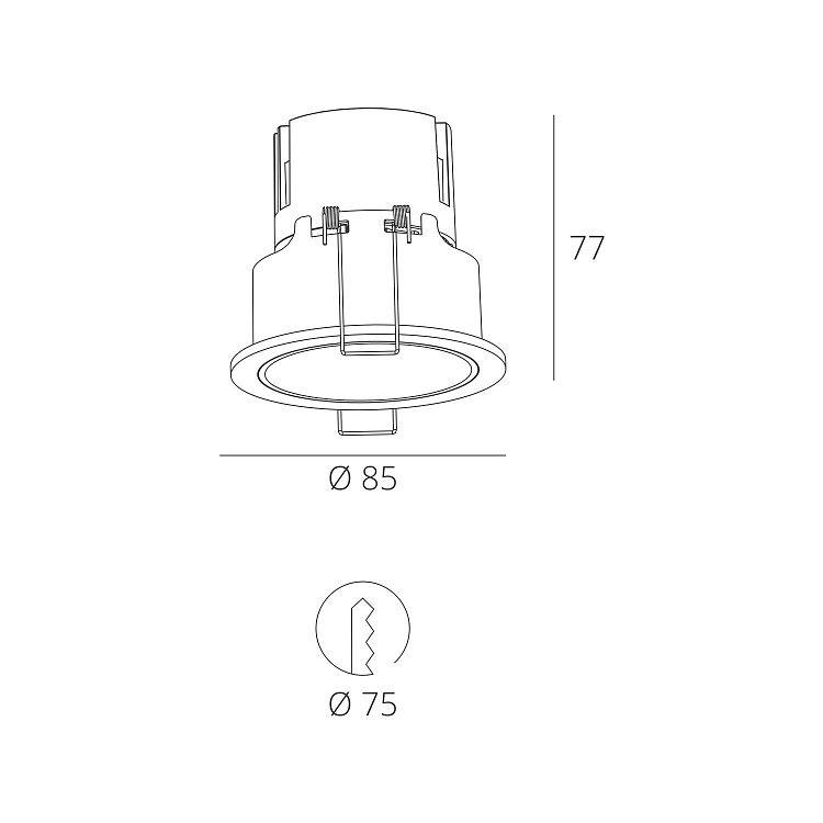 Skarlat RFL76051 7W WH 4000K