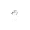 Skarlat RDL73028-5 24W BK 4000K-0