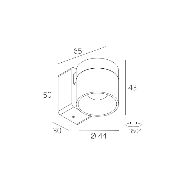 Skarlat  RWLB083-1 1×4W WH 3000K