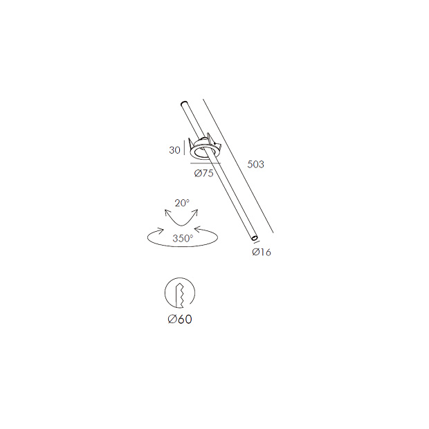 Skarlat  RSL74197 3W WH 4000K