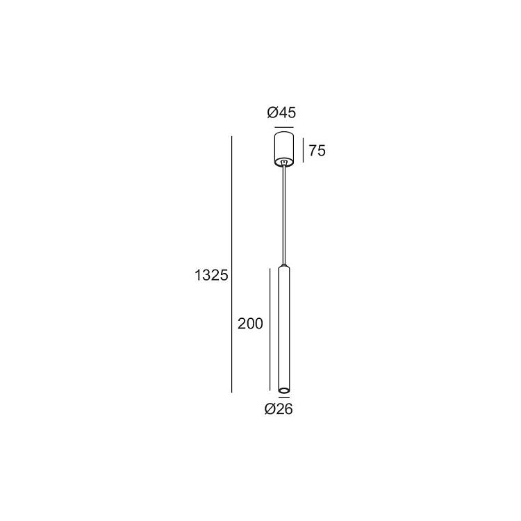 Skarlat  RHL7728 3W BK 3000K