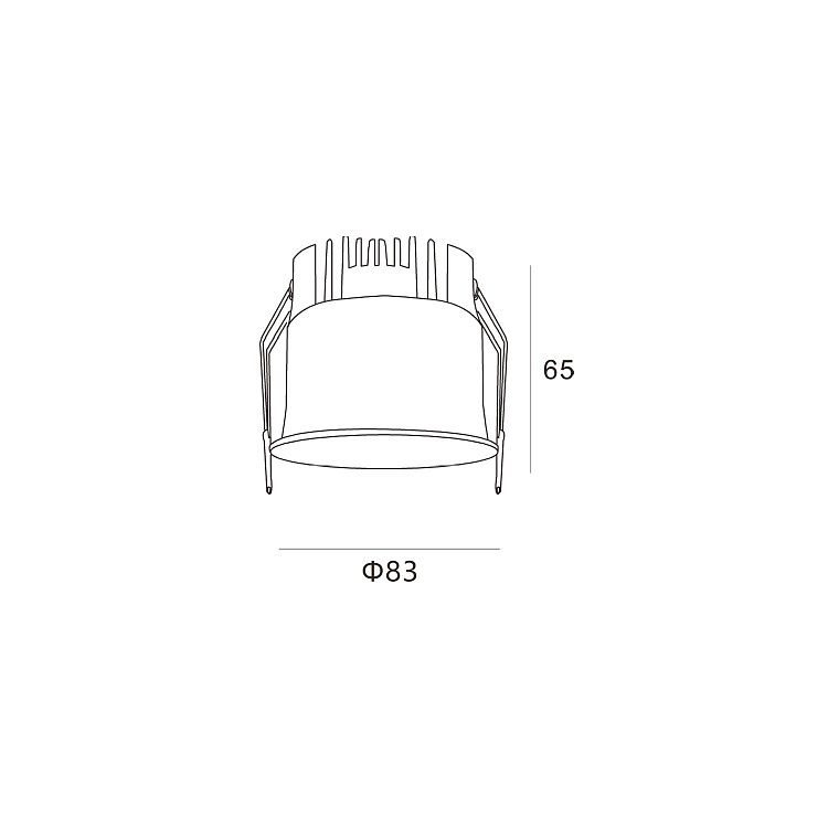 Skarlat RSL74W003-2.5 12W BK 4000K