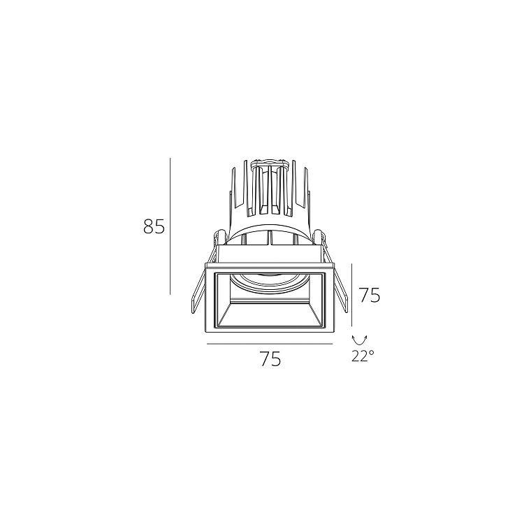 Skarlat  RSL74133 7W WH+BK 3000K