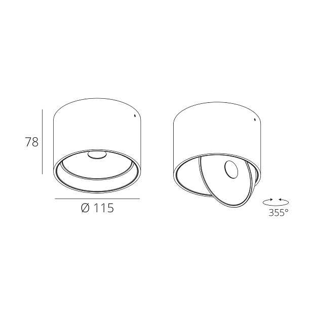 Skarlat RSLC78054 7W WH 4000K