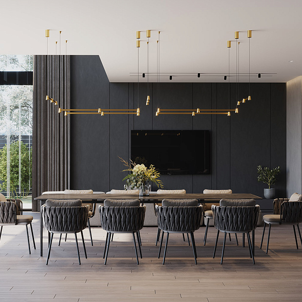 Skarlat  RHL7741 3×5W GD+BK 4000K