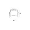 Skarlat RSL74W003-2.5 12W WH 4000K-0