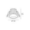 Skarlat RDL73027-3 7W WH+CHR 3000K-0