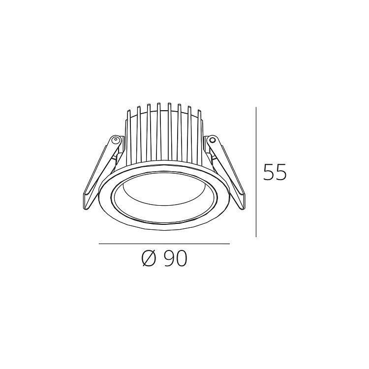 Skarlat RDL73027-3 7W WH+CHR 3000K