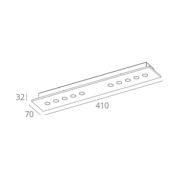 Skarlat  RSLC78065 10×1.5W WH+BK 4000K