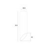 Skarlat  RSLC78008-25 7W BK+WH 4000K-0