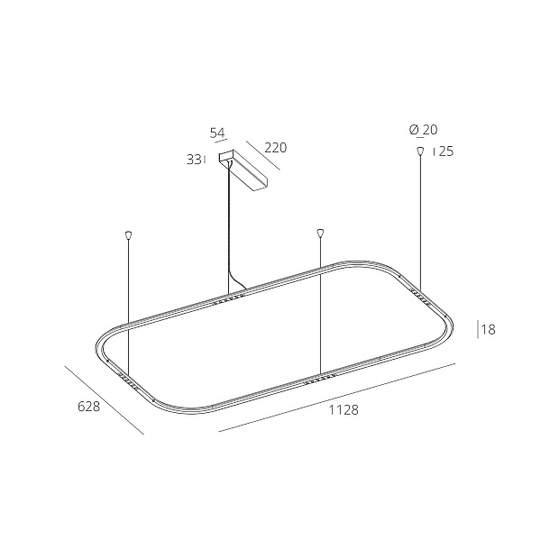 Skarlat  RHL7785 25W BK 4000K