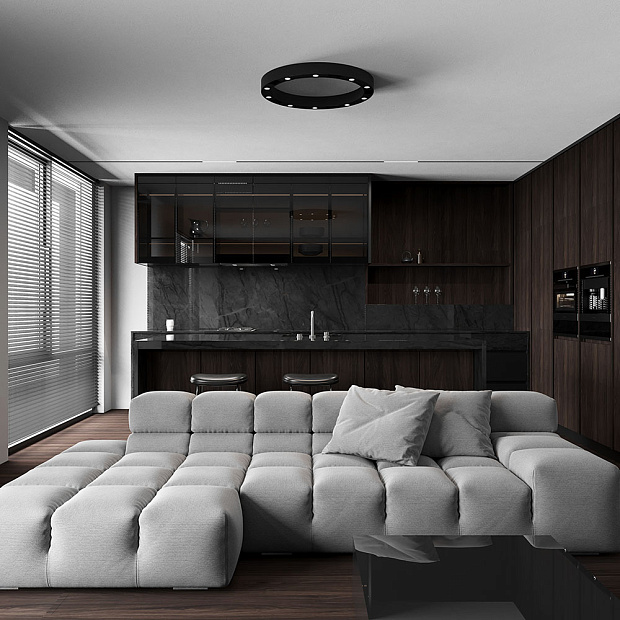 Skarlat RSLC74110 6×3W BK 4000K