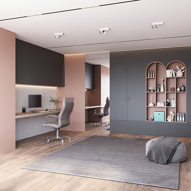 Skarlat  RSLC74126-2 2×7W WH+BK 4000K