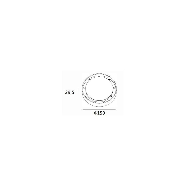 Skarlat RSLC78073 9×1.5W WH+BK 4000K