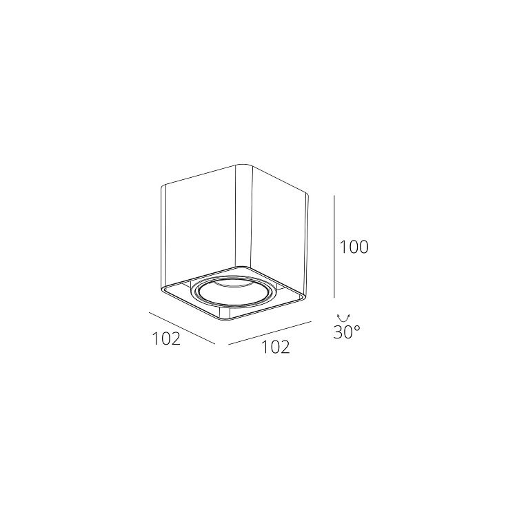 Skarlat RSLC78004 10W BK 3000K