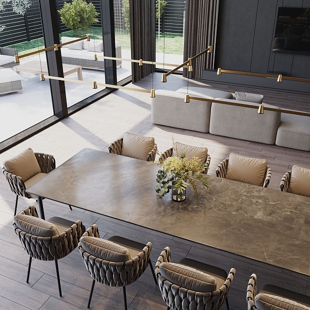 Skarlat  RHL7741 3×5W GD+BK 4000K