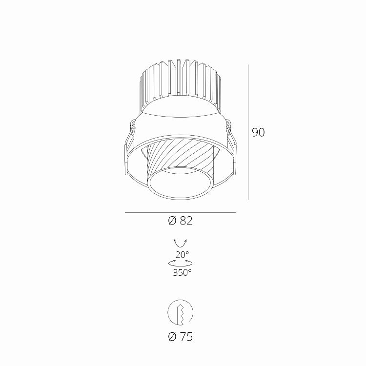 Skarlat RSL74331 10W WH+BK 4000K