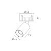 Skarlat  RSL74077 7W WH+BK 4000K-0