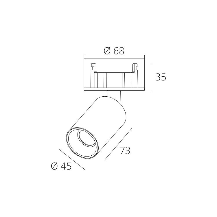 Skarlat  RSL74077 7W WH+BK 4000K
