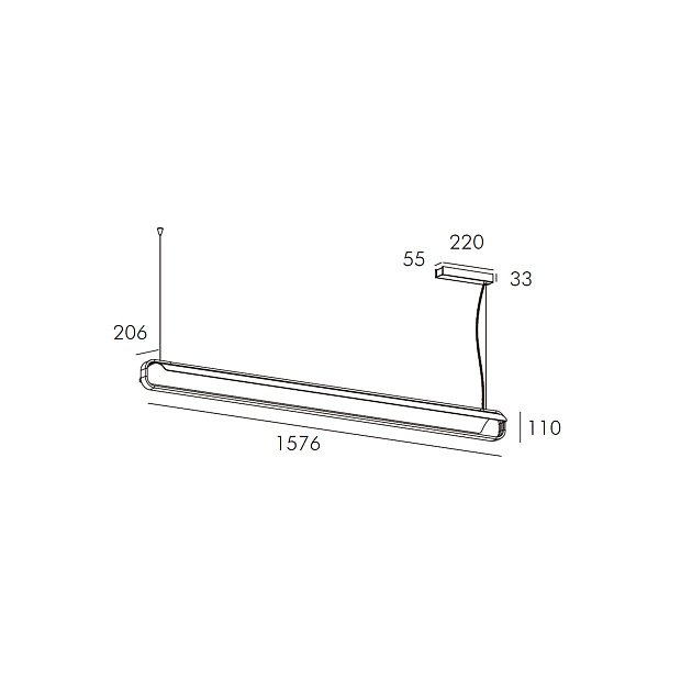 Skarlat  RHL77018 45W WH+BK 3000K