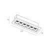 Skarlat RSL74146 6×2W WH 3000K-0